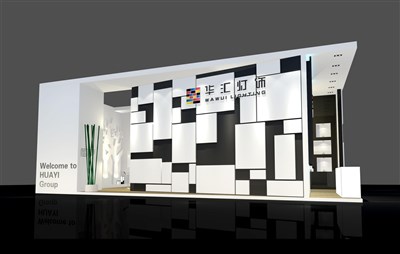 72平米展臺設(shè)計制作：二面開口/前衛(wèi)/木質(zhì)結(jié)構(gòu)/白色，為建材展展商而作（免費使用）