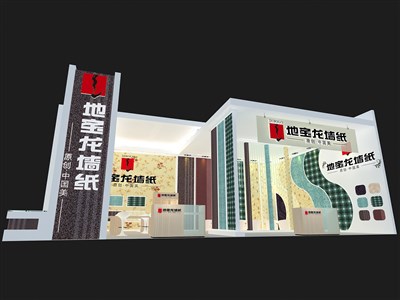 135平米展臺設(shè)計制作：二面開口/現(xiàn)代/木質(zhì)結(jié)構(gòu)/白色，為建材展展商而作（免費(fèi)使用）