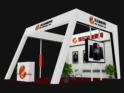 42平米展臺(tái)設(shè)計(jì)制作：三面開口/現(xiàn)代/木質(zhì)結(jié)構(gòu)/黑色，為能源展展商而作（免費(fèi)使用）